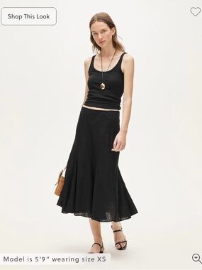 J. Crew Gwyneth flounce-hem slip skirt in linen festival stagecoach Coachella